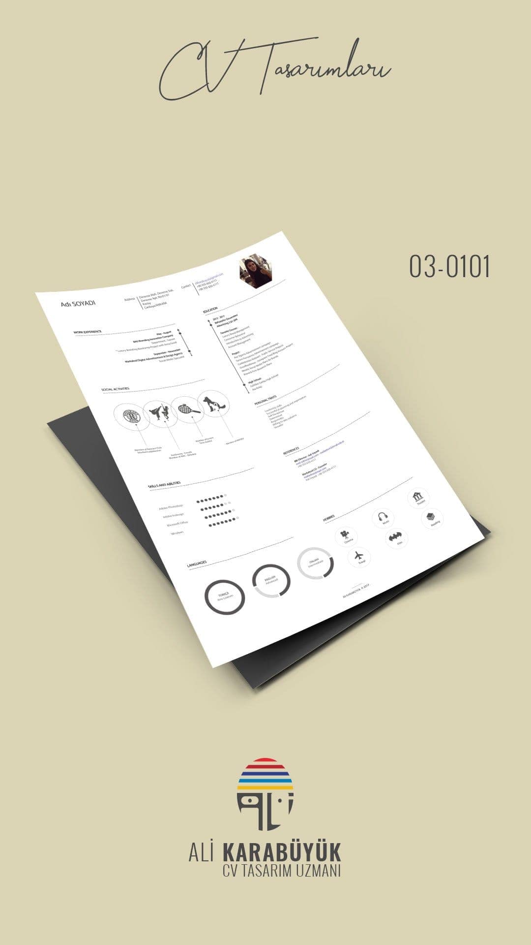 CV Tasarımı No 03 - Önizleme 1