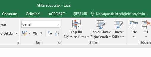 Artık sayfa sekmelerinin üstünde en sağda yeni bir sekme daha oluştu. ŞİFRE KIR sekmesi Bu saydığım işlemleri yaptıktan sonra o bilgisayar için bir daha bu işlemleri yapmanız gerekmeyecektir. Sadece istediğiniz dosyayı açıp Şifreyi Kır demeniz yeterli olacaktır.